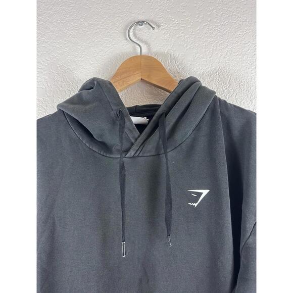 Gymshark Men's Size Large Black Athletic Long Sleeve Pullover Hoodie - Picture 3 of 7